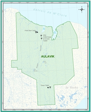 Carte d'Aulavik